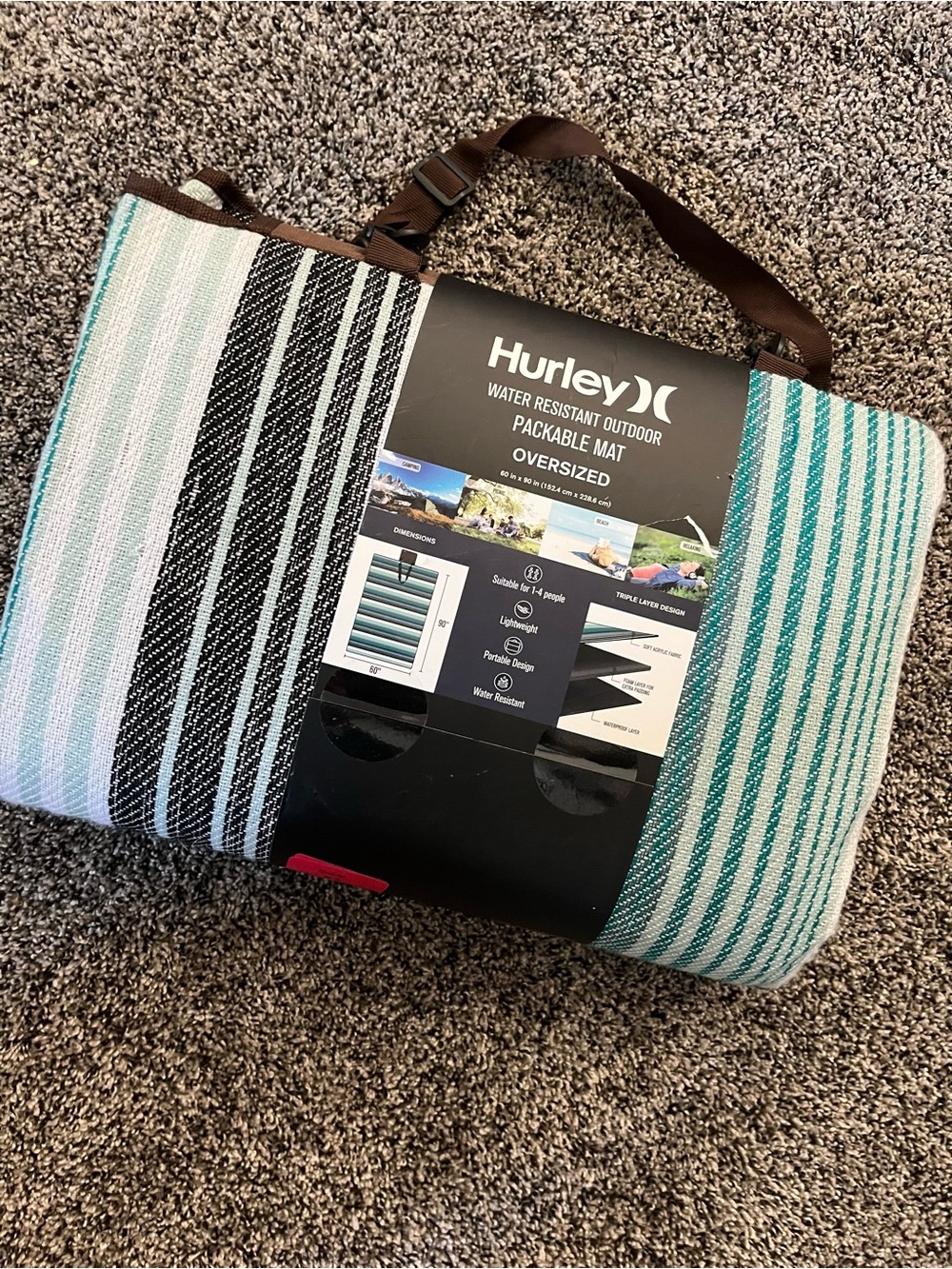 Hurley water resistant outdoor mat